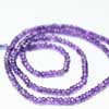 Natural Purple Amethyst Faceted Roundel Israel Cut Beads Strand Length 14 Inches and Size 2.5mm approx.Pronounced AM-eth-ist, this lovely stone comes in two color variations of Purple and Pink. This gemstones belongs to quartz family. All strands are best quality and hand picked. 